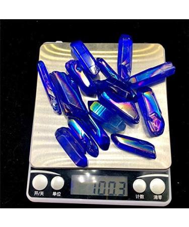 100g Blue Aura Titanium Crystal Coated Strip Quartz Rough Violet Crystal Stone Strip for Decoration - Buy Online on SooperMarket.com