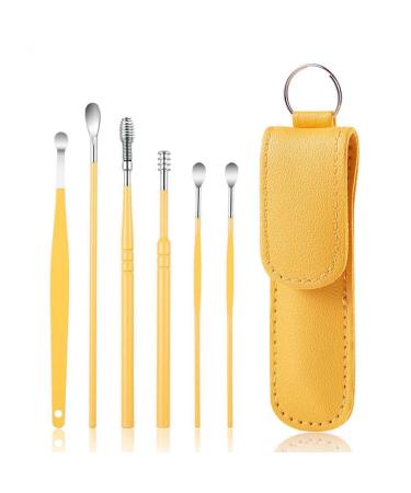 WAITLOVER Ear Cleaner Wax Removal Tool Earpick Sticks Earwax Ear Spoon Cleaning Curette Ear Remover Care Pick Picking Ear Health F0L3 Wax