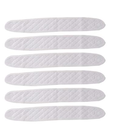 Artibetter Navel Protection Belt 6pcs Baby Belly Button Band Umbilical Hernia Belt Baby Belly Band Adjustable Baby Umbilical Cord for Children Kids Support (White) Infant Abdominal Binder