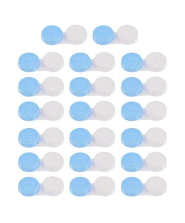 Bonarty 20pcs L/R Marked Mini Contact Lens Box Travel Lenses - Blue as described