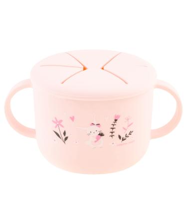 Stephen Joseph  Silicone Snack Cup  Snack Cups for Babies and Toddlers  Bunny Pink Medium