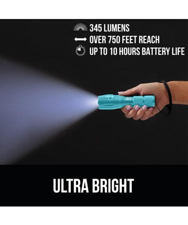Gorilla Grip LED Tactical Flashlight - Ultra Bright, High Lumens, 5 Modes, Long Lasting, Water Resistant - 750 FT Zoom, Camping and Emergency Gear (Turquoise) - Buy Online on SooperMarket.com