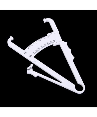Mag Ideal Body Fat Calipers - Accurate Body Fat Test & Skin Fold Measurement Device for Weight Loss & Fitness - White - Buy Online on SooperMarket.com