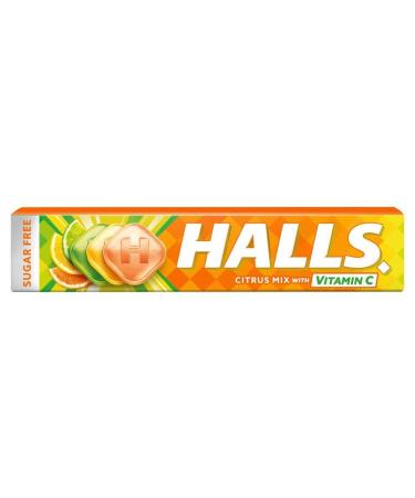 Halls Mentholyptus Citrus Sugar Free Stick Pack std (Pack of 20)