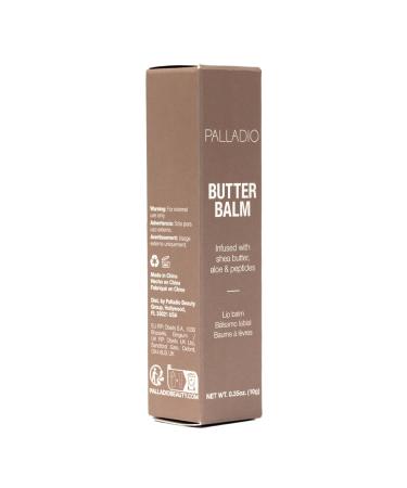 Palladio Butter Balm - Hydrating Vegan Lip Balm with Aloe Peptides & Shea Butter | Caramel Glazed Tint for Instant Moisture & Shine - Buy Online on SooperMarket.com