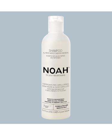 Buy Noah 1.7 Fortifying Shampoo Black Pepper & Peppermint | Natural Vegan Cruelty-Free Scalp Exfoliating Shampoo 8.45 fl. oz - Buy Online on SooperMarket.com