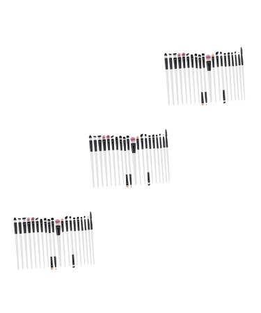 Housoutil 60 Pcs Eyeshadow Brush Eyebrow Brush Eyelash Kits Kit Para Pesta as Womens Makeup Accessories Spoolie Brush for Eyelashes Eyeshadow Tools Portable Makeup Brush Sets