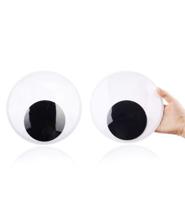 DIYASY 7.5 Inches Giant Googly Eyes, 2 Pcs Large Wiggle Eyes Self Adhesive for DIY Craft Decorations and Christmas Ornaments. 7.5 Inch 2 pcs