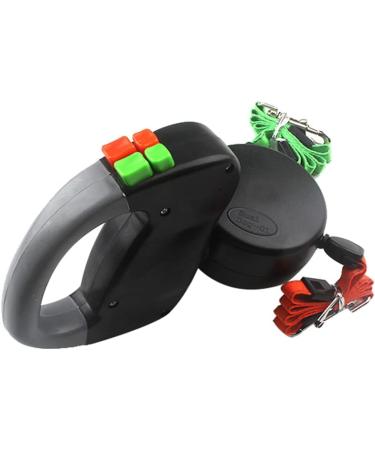 3 Meter Retractable Dog Leash for 2 Dogs - Double Dog Leash Reflective Tear-Resistant Gray - Ideal for International Shipping - Buy Online on SooperMarket.com