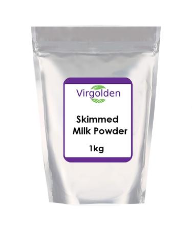 Skimmed Milk Powder 1kg by Virgolden - Discover The Convenient Powdered Alternative to Fresh Milk for Cooking Baking and Drinking Low in Fat