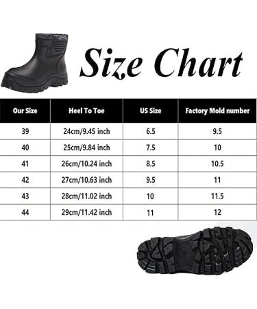 Jessie Men's PVC Waterproof Rubber Rain Boots - Short Ankle Boots Size 11 - Buy Online on SooperMarket.com