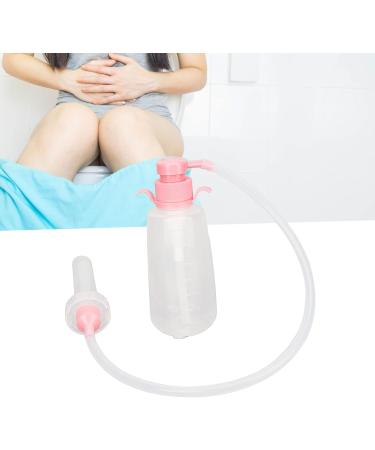 350ml Manual Vaginal Shower Cleaner - Portable Pink Nozzle Pressure Syringe Set for Women | Analdusche Vagina Cleaning Kit - Buy Online on SooperMarket.com