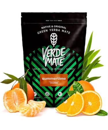Verde Mate Green Summertime 500 g | Limited Flavor Variation | 100% Natural Ingredients | Brazilian Yerba Mate Tea | High Caffeine Content | Perfect for Beginners