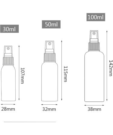 10 Pieces 30ml Brown Plastic Spray Bottles | Fine Fog Atomizers for Travel | Perfume & Cosmetics Bottles with 2x Funnels - Buy Online on SooperMarket.com