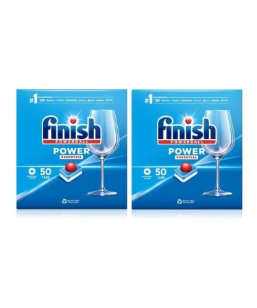 Finish Powerball Dishwasher Tablets 2 x 50 Tablet Packs - 100 Tablets 1 count (Pack of 100)