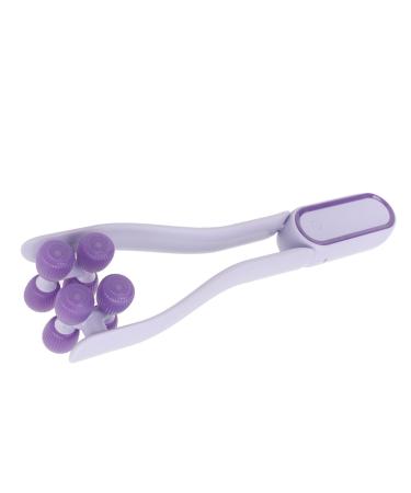 V Face Roller Massager Face Lifting Tightening Roller Facial Double Chin Wrinkles Manual Beauty Tool for Home Purple