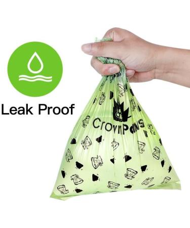 Crown Paws 540 Biodegradable Dog Poo Bags - 36 Rolls | Adjustable Dispenser | Leak Proof & Lavender Scented - Buy Online on SooperMarket.com