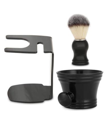 Wallfire 3 in Shaving Brush Set with Brush Stand & Bowl Men Shaving Tool0 Brush Stand for Men Shaving Tool Bowl Bowl Shaving Brush Men's Shaving Tool B rste Stand Bowl