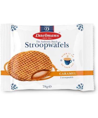Daelmans Stroopwafels - Caramel Wafers - 78 g x 18 in a Box - Authentic Dutch Caramel Waffle - Stroopwaffels - Buy Online on SooperMarket.com