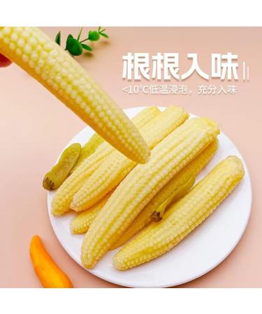 Small Corn bamboo shoots Small young corn 24g/bag hot and Spicy fresh crispy bamboo shoot crunchy tender corn vegetarian grain snack Spicy strips Latiao Chinese snack gift pack (Pickled Pepper 30bag) Pickled Pepper 30bag - Buy Online on SooperMarket.com