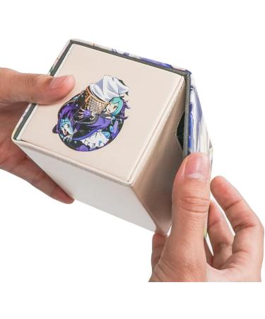 BlackLotos Leather Card Storage Box | Magnetic Trading Card Collection Box | Purple | Fits 100+ Double Sleeved YGO Cards | Collectible Cards Deck | Playing Card Box - Buy Online on SooperMarket.com