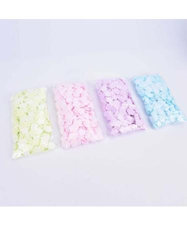 100Pcs Blue Mini Portable Flower Shape Soap Paper Sheets Disposable Travel Hand & Foot Cleanser Flakes | Perfect for On-the-Go Hygiene - Buy Online on SooperMarket.com