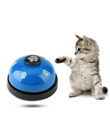 Smandy door bell for dogs dog door bells Training bells for pets training potty bells dog bells dog door bell and press Bell for communication cleanliness training (blue)