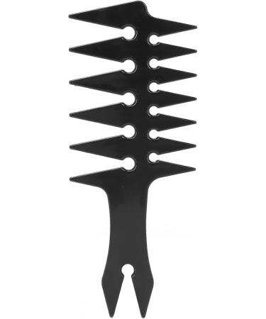 Wide Tooth Hair Comb Double Sided Oil Styling Comb for Men Portable ABS Material (Black) - Buy Online on SooperMarket.com