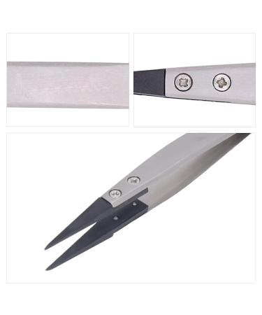 High-Quality Plastic & Stainless Steel Tweezers | Carbon Fiber Design for Aerospace & Microelectronics - Buy Online on SooperMarket.com