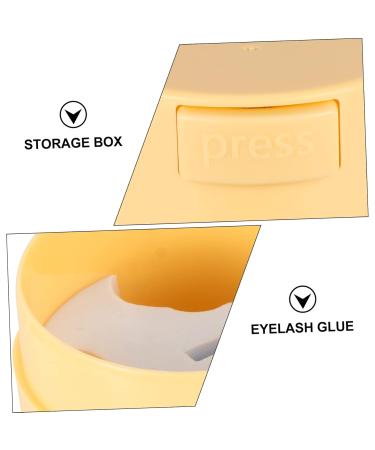 Balacoo Eyelash Glue Jar - Portable Lash Extension Tool Sealed Hard Plastic Makeup Container - 8.5x7cm - Perfect for Eyelash Extensions - Buy Online on SooperMarket.com
