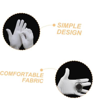 PLAFOPE 12 Pairs Moisturizing Gloves Work Gloves Working Gloves Moisturizing Overnight Gloves Cotton White - Buy Online on SooperMarket.com