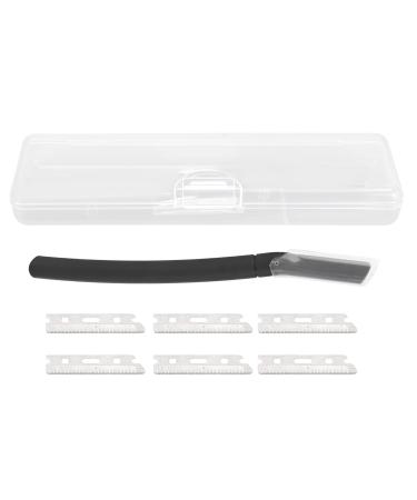 Metal-eye brewing trimmer stainless steel unisex manual eyebrow barschneider multi-purpose facial hair removal one-way blades eyebrow formers with 6 blades