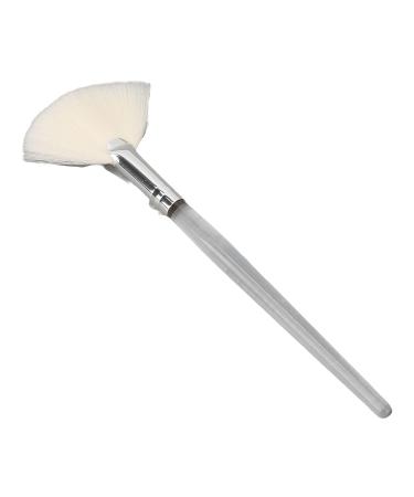 Flat Face Mask Brush - DIY Fan Applicator with Transparent Handle for Powder Masks | Soft Foam Stirring Tool for Salons - Buy Online on SooperMarket.com