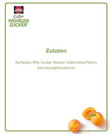 Schwartau Extra Less Sugar Apricot Spread - Reduced Sugar Fruit Preserve 300g | Healthy Low Sugar Jams for International Shipping - Buy Online on SooperMarket.com