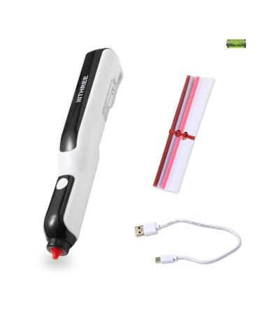 IIITHREE Hot Glue Gun with 6 Sticks  Heat Pen Glue Gun Kit for Crafts School DIY Arts Home Quick Repairs  Black