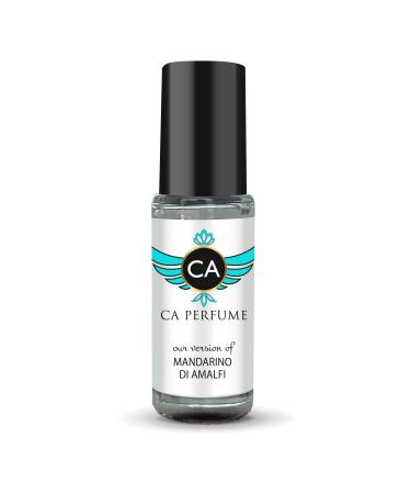 CA Perfume Impression of Tom F Mandarino Di Amalfi For Women & Men Replica Fragrance Body Oil Dupes Alcohol-Free Essential Sample Travel Size Concentrated Long Lasting Attar Roll-On 0.14 Fl Oz/4ml-X1