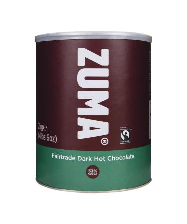 Zuma Fairtrade Dark Hot Chocolate 4 x 2Kg Tins