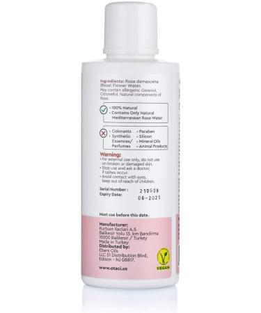 OTACI Rose Passion Natural Rose Water Toner - Hydrating Facial Moisturizer & Cleanser - Buy Online on SooperMarket.com