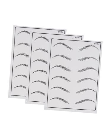 Angoily Permanent Eyebrow Makeup - for Cosmetic Skin Fake Practice Microblading Supply
