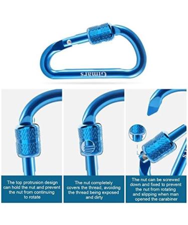 Gimars Mini Carabiner Klien - 6 cm Colorful Key Rings (Set of 6) - Perfect for Camping Fishing Hiking & Travel - Buy Online on SooperMarket.com