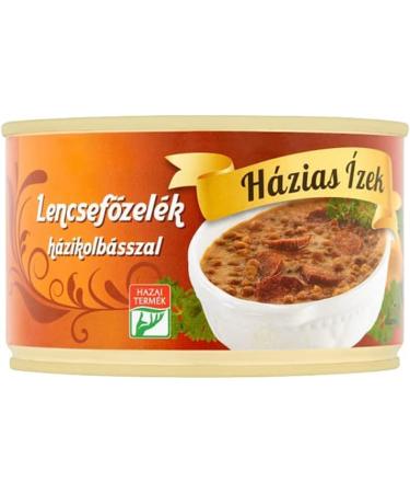 Hazias Izek Hungarian Lentil Stew With Sausage 400 g Pack of 3 - Buy Online on SooperMarket.com