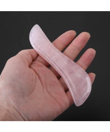 Sha Scraping Massage Tool - Rose Quartz Wing-Shape Sha Board for Spa & Metabolism Boost - Buy Online on SooperMarket.com