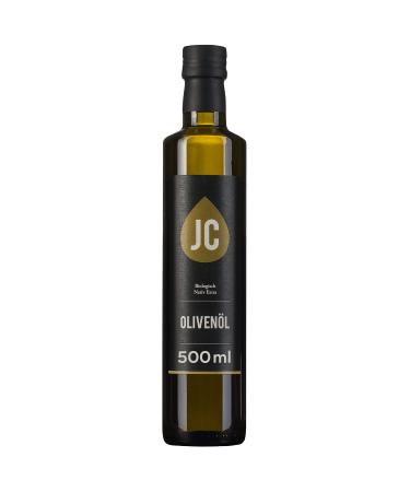 JC Greek Extra Virgin Olive Oil - ORGANIC Premium Quality - Kalamata PDO - in 4 sizes (500 ml) 500 ml (1 pack)