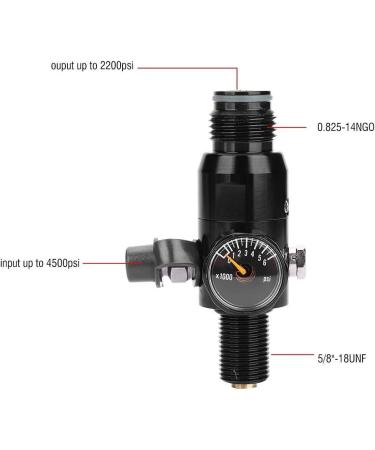 POCREATION Durable Aluminum Paintball Regulator  Paintball Air Tank Regulator  for Industrial(Inlet 4500psi  Outlet 2200psi) - Buy Online on SooperMarket.com