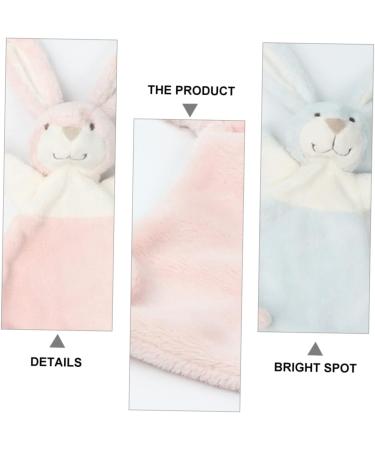 Toyvian 16 Pcs Organic Bunny Stuffed Animals for Babies - Lovey Blanket Rabbit Soother Towel, Assorted Colors, 28x10cm, Pack of 8 - Buy Online on SooperMarket.com