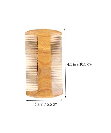 Beaupretty Green Sandalwood Beard Comb - Pocket Travel Mustache Brush for Men - Buy Online on SooperMarket.com