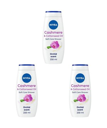 Nivea Cashmere Indulgent Moisture Shower Cream 250 ml Packaging May Vary (Pack of 3) 250 ml (Pack of 3)