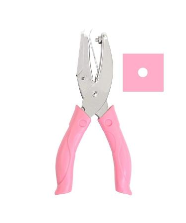 Jeemitery 1/8 Circle Handheld Hole Paper Punch with Soft-Handled for Tags Circle - 1/4