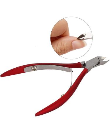 Verdant Touch Manicure Scissors Stainless Steel Nail Dead Skin Scissors Calluses Remover Nail Trimmer Clipper Manicure ToolRed - Buy Online on SooperMarket.com