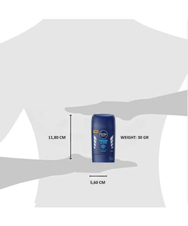 NIVEA Fresh Active Stick Deodorant 50ml - Pack of 3 | Anti-Transpirant | Ergonomic Design - Buy Online on SooperMarket.com